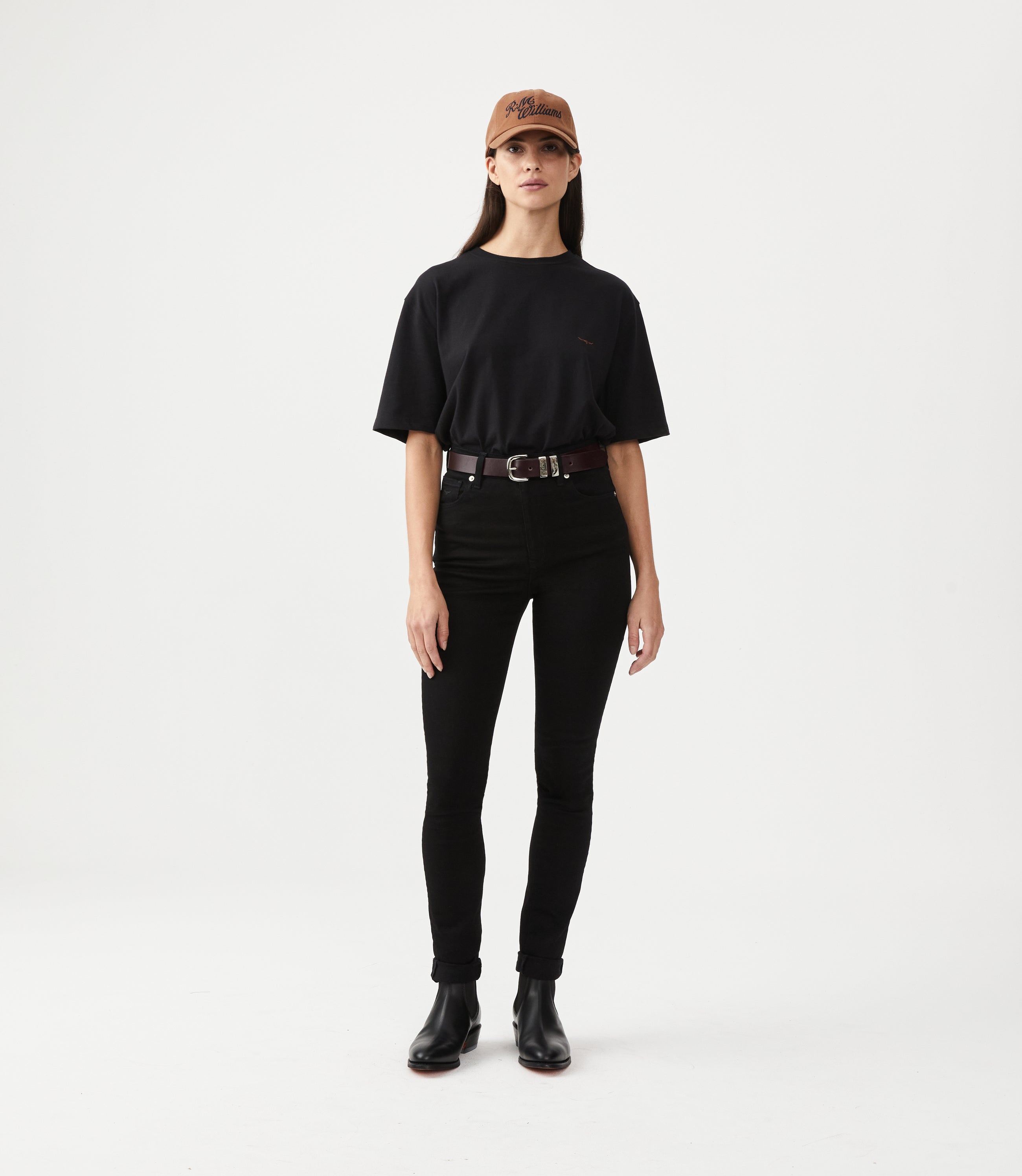Slim Drover Belt - Chestnut