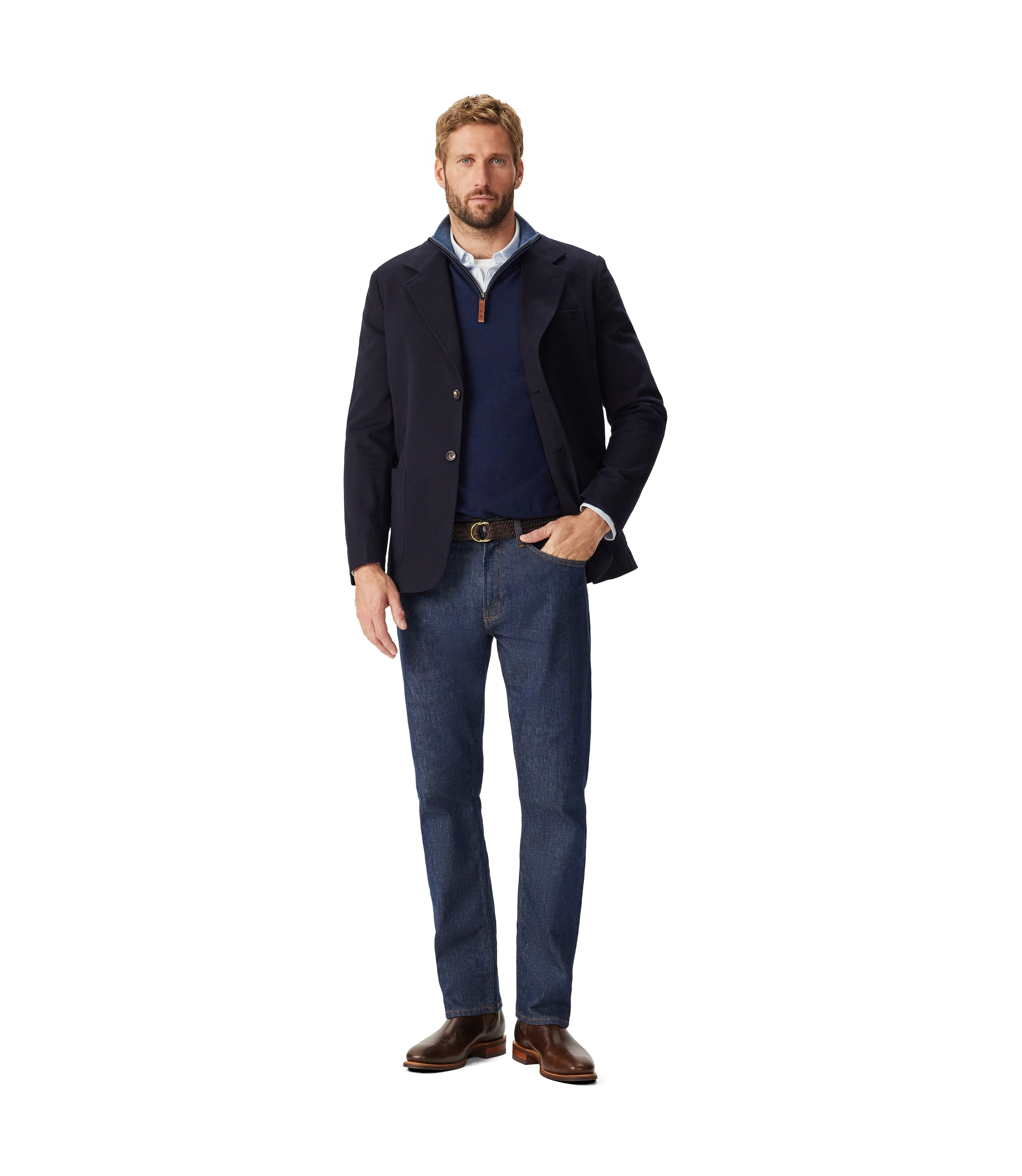 Compass Cotton Blazer