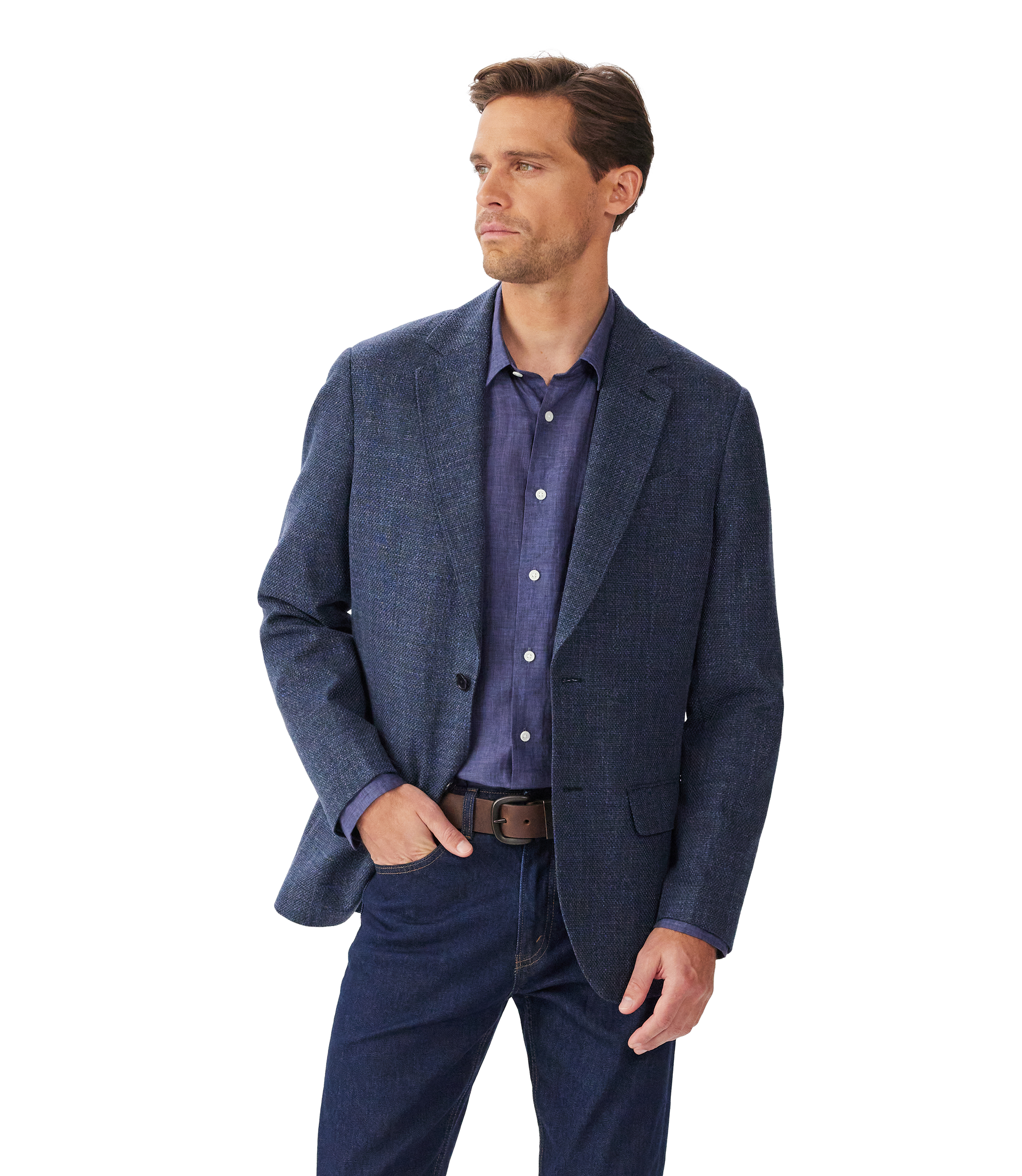 Bunda Cotton Blazer - Navy