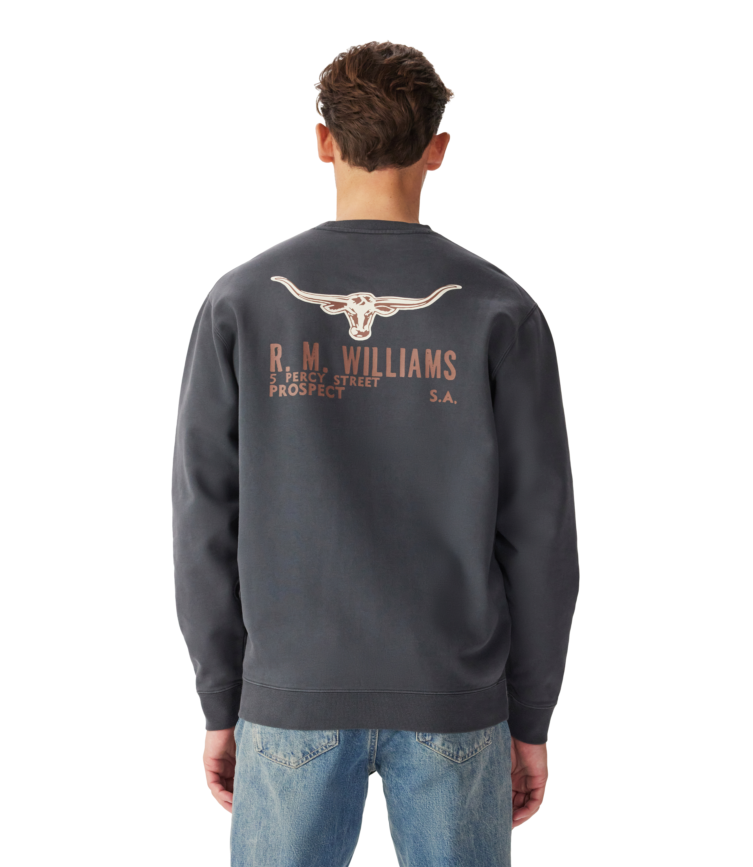 Flinders Crew Sweatshirt - Vintage Black