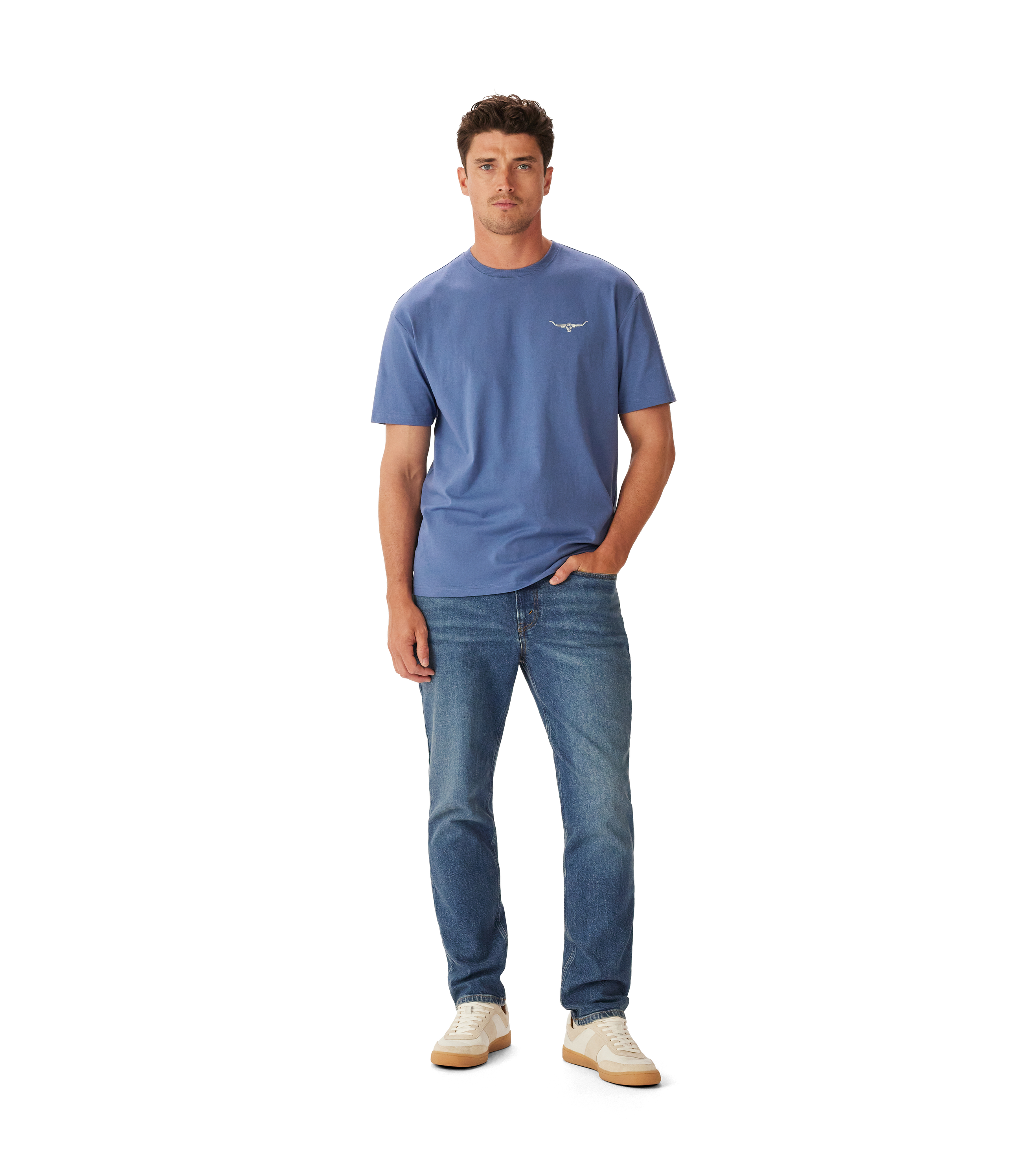 R.M.Williams 1932 T-Shirt - Bright Blue