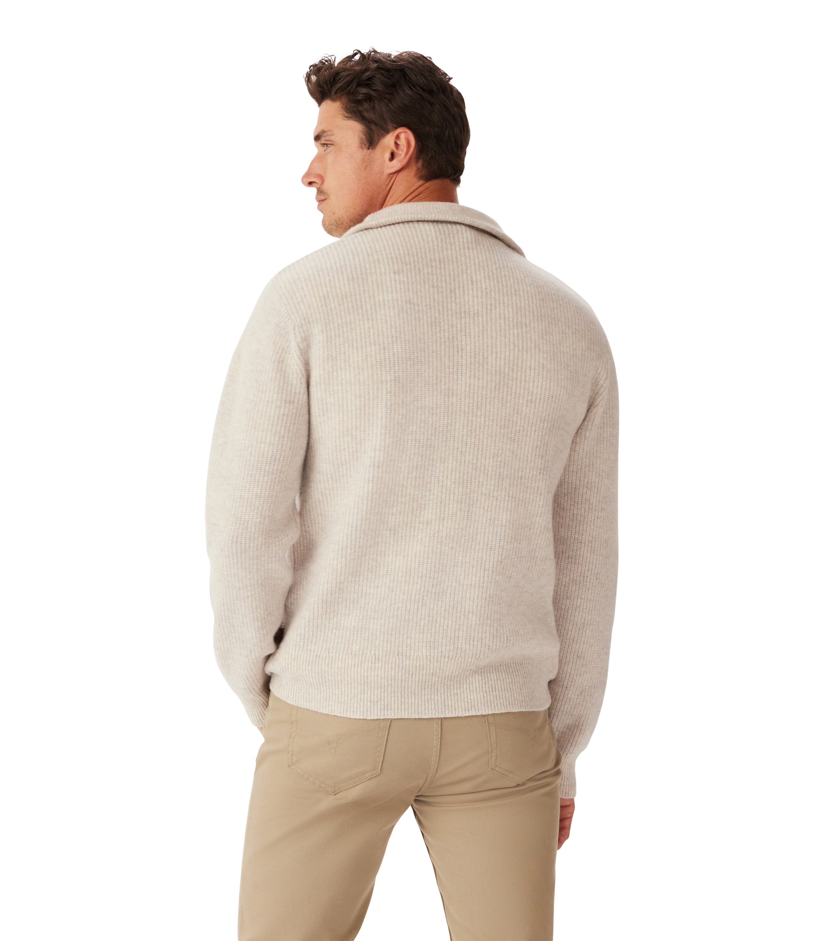 Linton 1/4 Zip Lambswool Knit