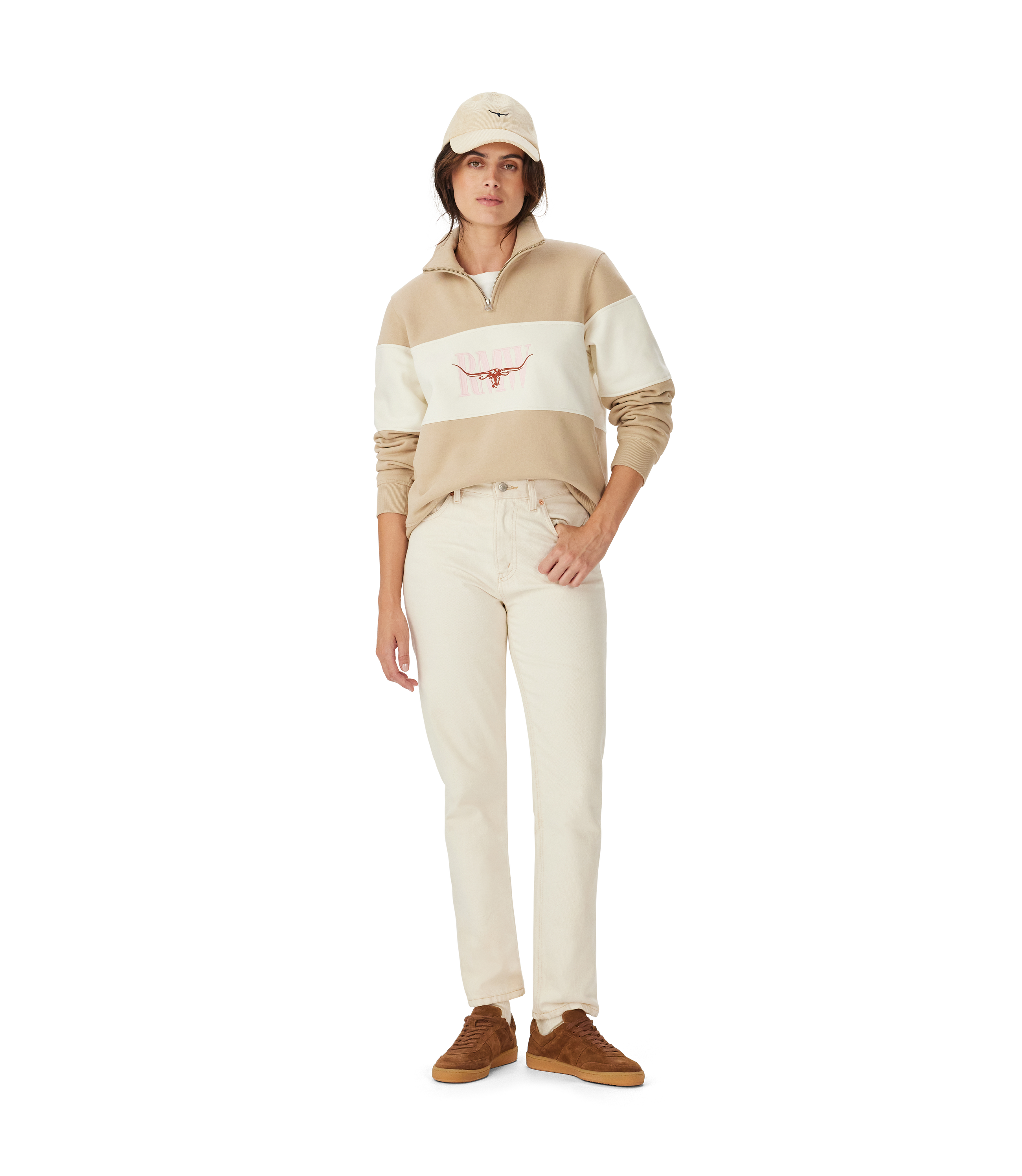 Trickett Panel Sweatshirt - Sand