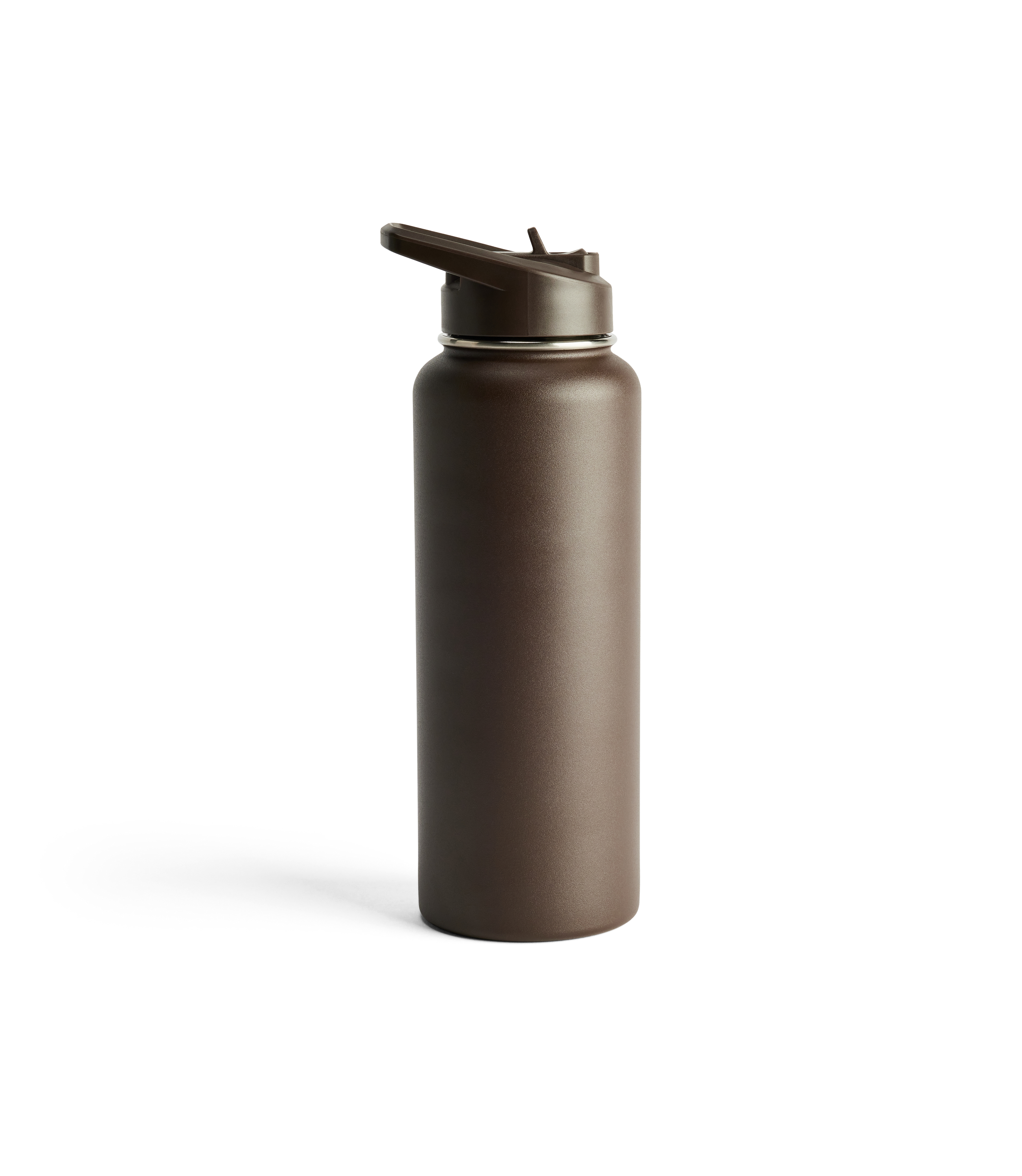 Straw Cap Water Bottle - Chestnut