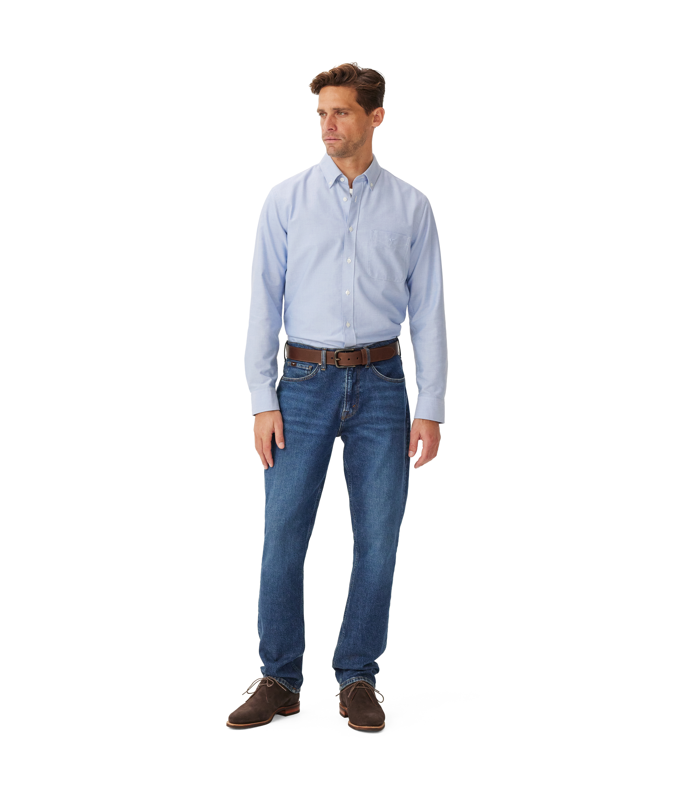 Regular oxford shirt - Blue