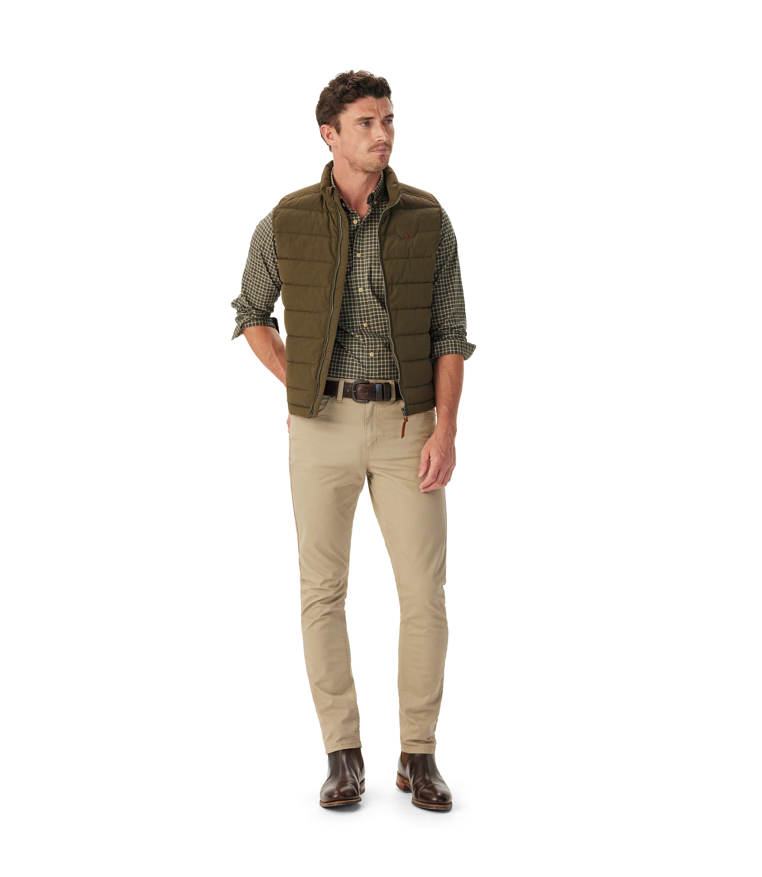 Springwood Poplin Check Shirt - Green