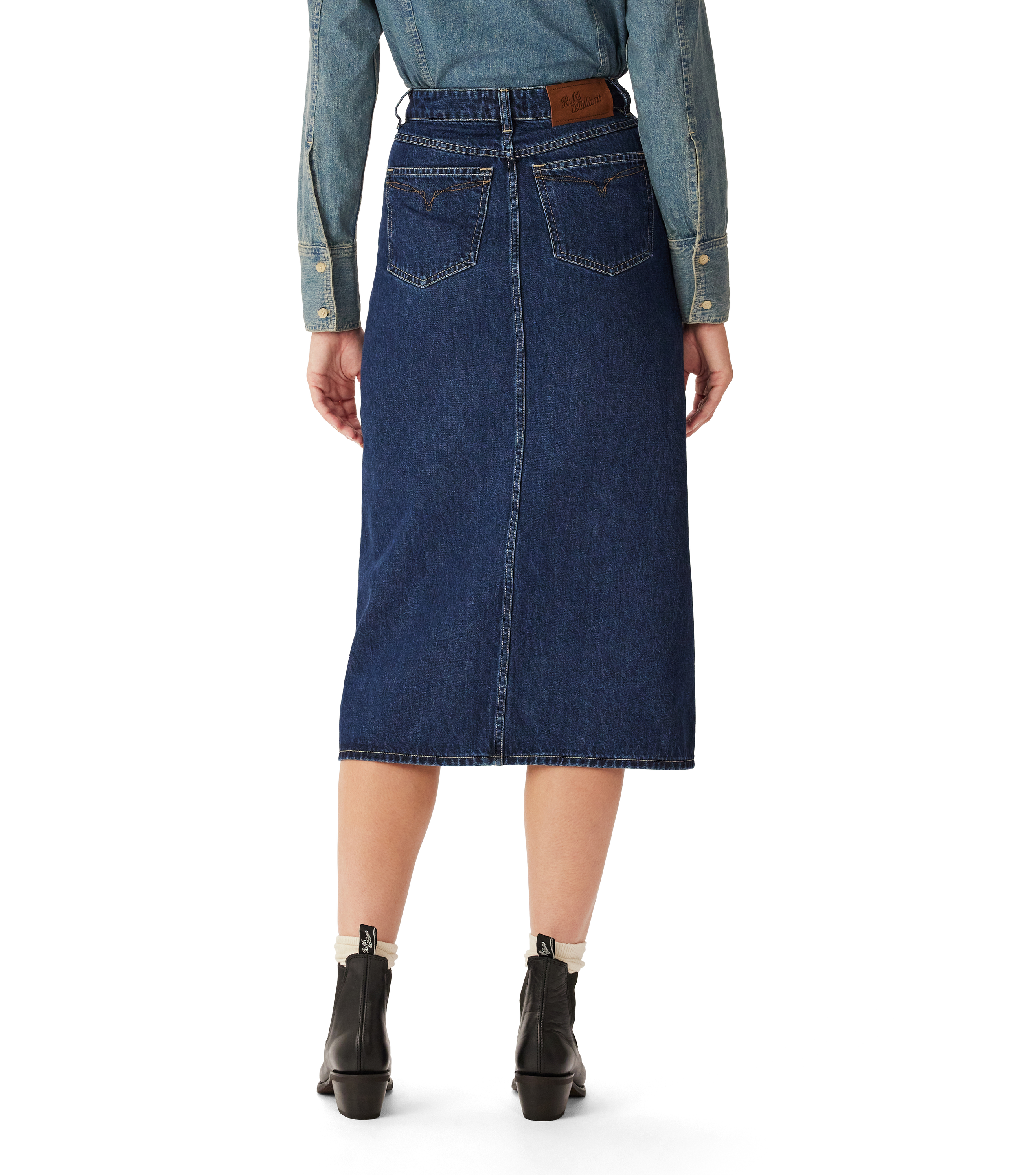 Temma Denim Maxi Skirt - Indigo Rinse