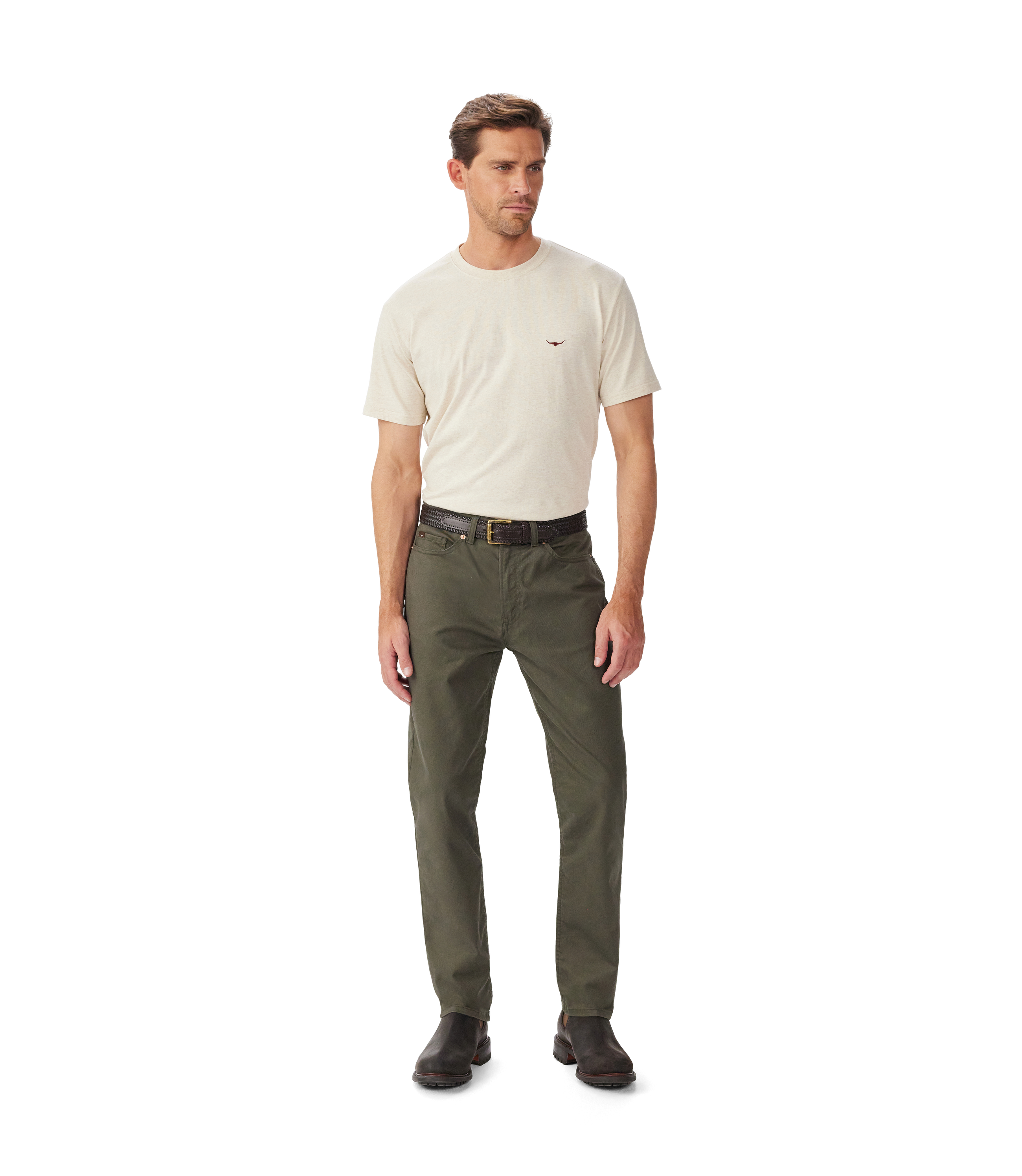 Loxton 5 Pocket Jean - Olive