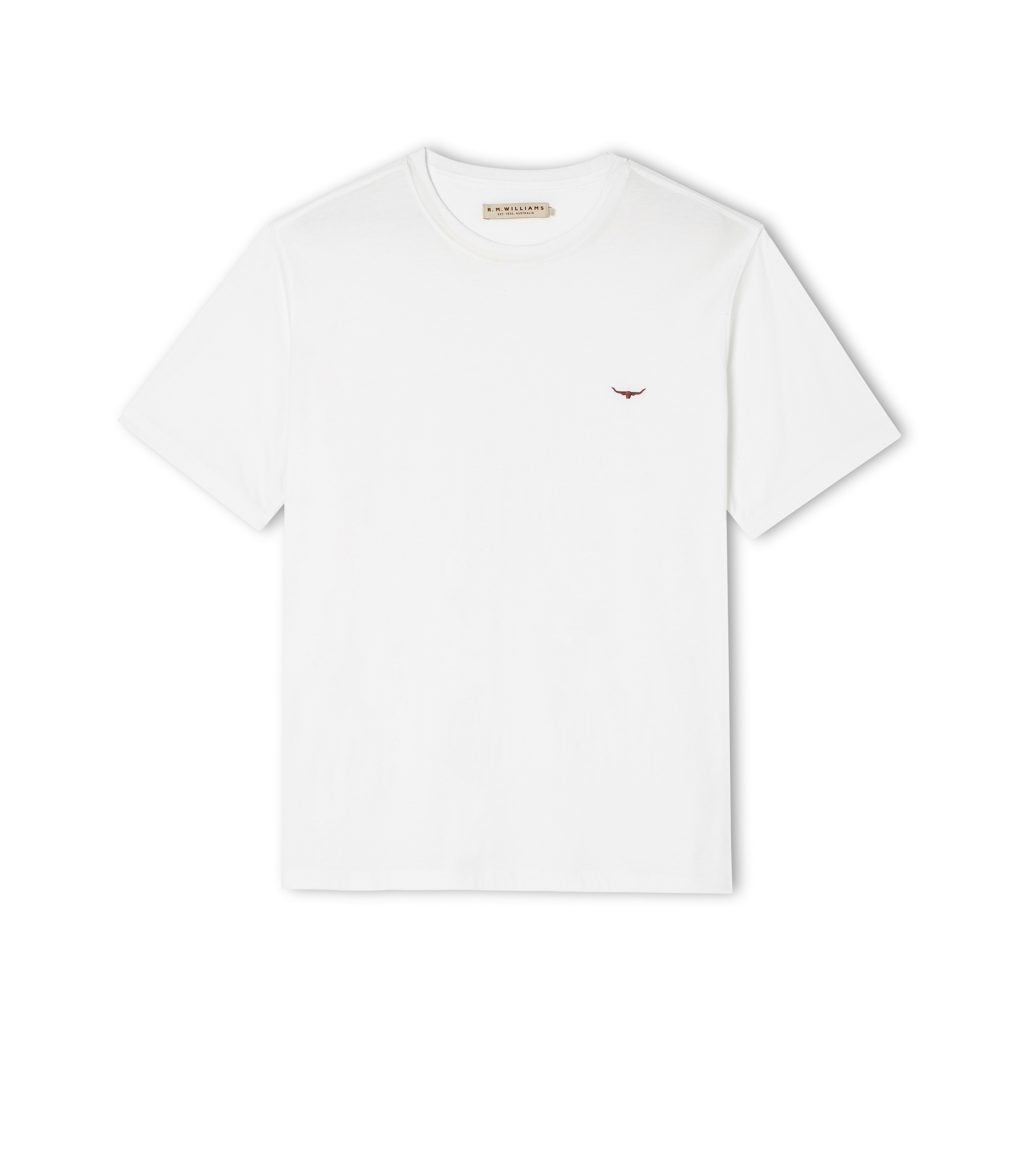 Parson T-Shirt - White/Chestnut
