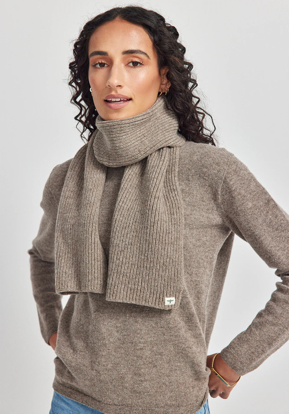 Natural Scarf - Totara/Cobblestone