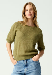 June Knit Tee - Pale Sprig