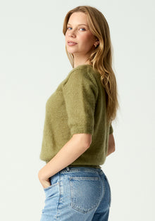 June Knit Tee - Pale Sprig