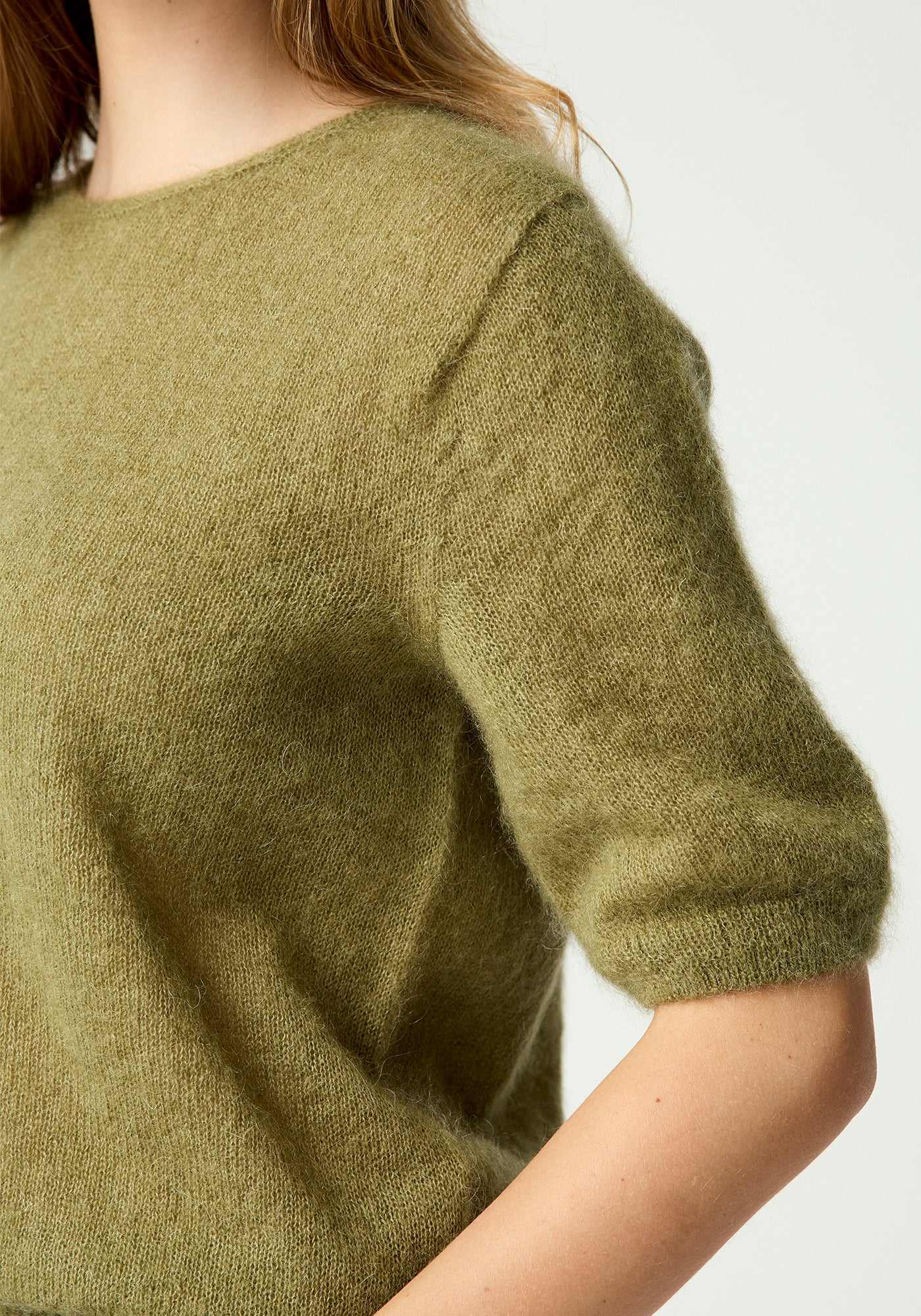 June Knit Tee - Pale Sprig
