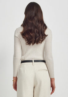 Untouched World Ella Rib Top - Ecru