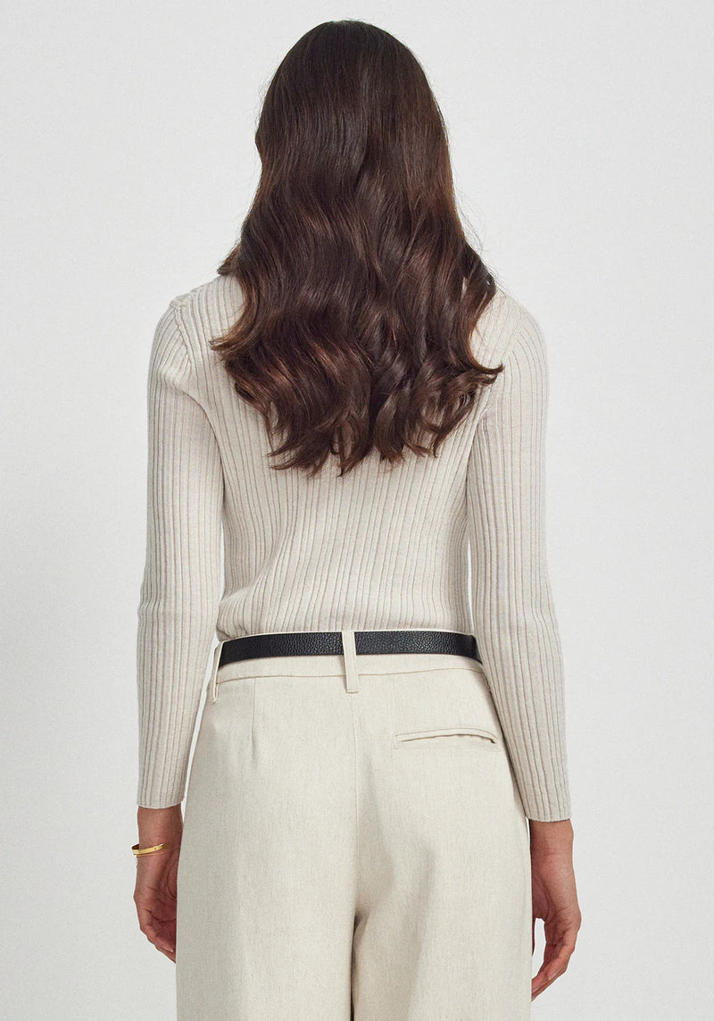 Untouched World Ella Rib Top - Ecru