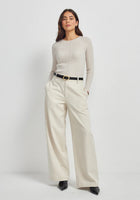 Untouched World Ella Rib Top - Ecru
