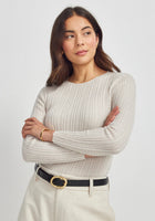 Untouched World Ella Rib Top - Ecru