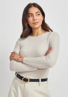 Untouched World Ella Rib Top - Ecru