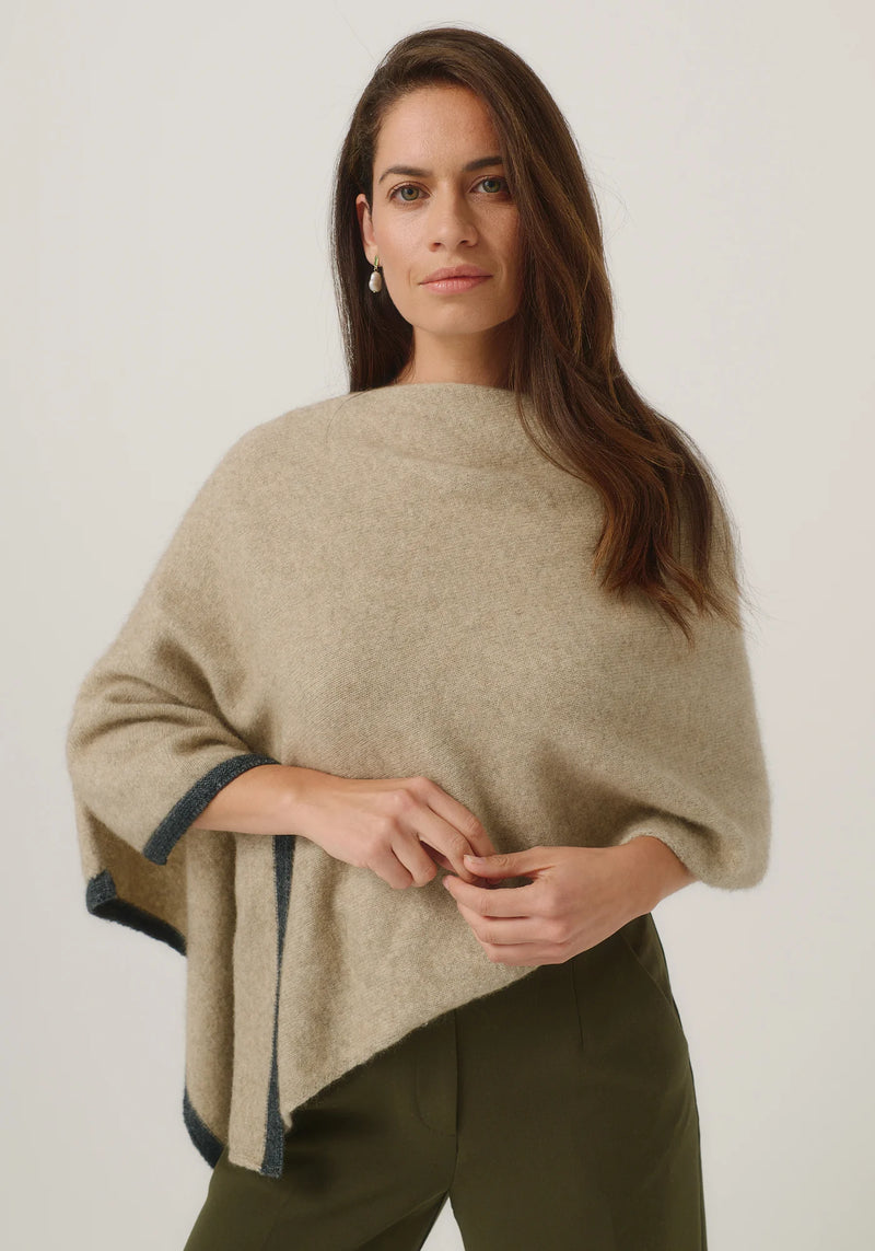 Untouched World Two Tone Poncho