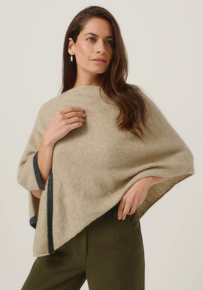 Untouched World Two Tone Poncho