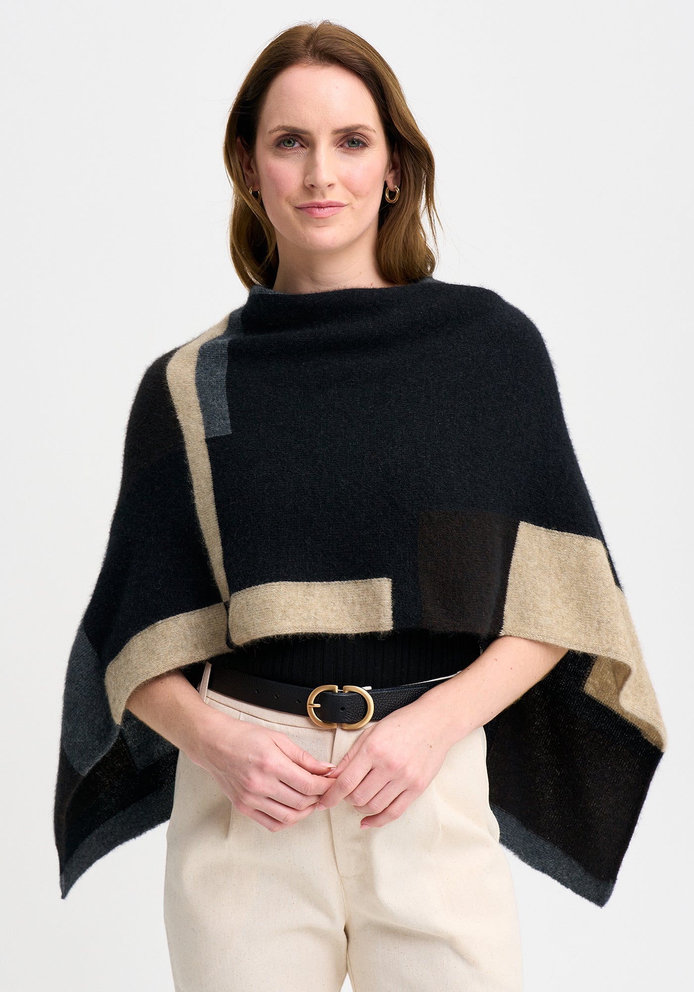 Untouched World Empress Poncho - Jet/Slate