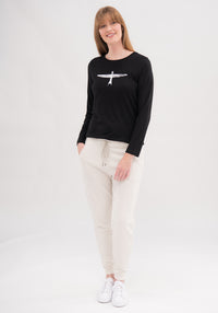 Women's Project U Long Sleeve Tee - Black