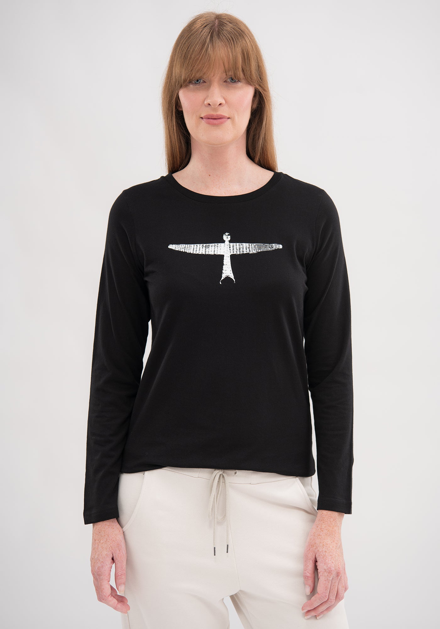 Untouched World Project U Long Sleeve Tee - Black