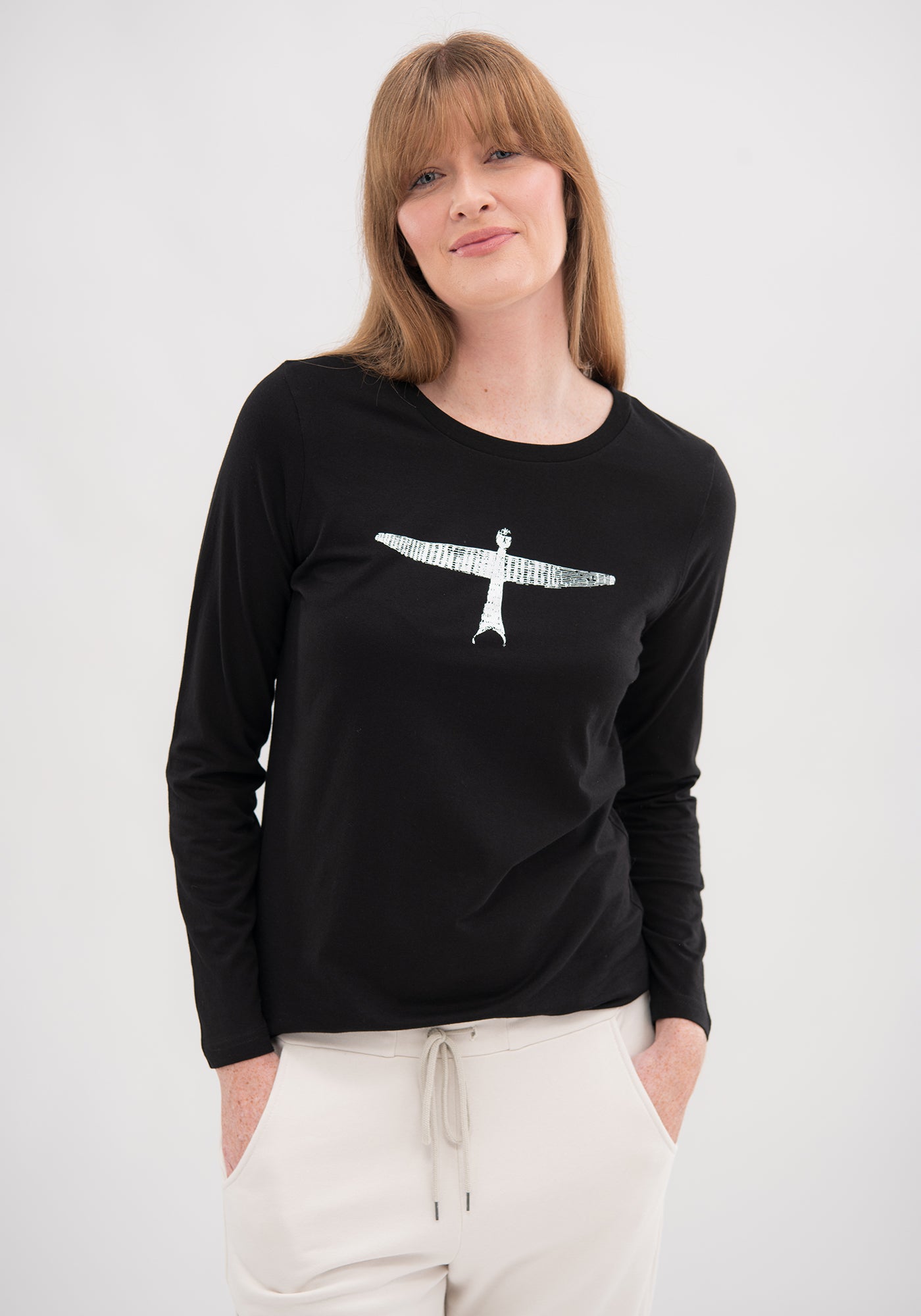 Untouched World Project U Long Sleeve Tee - Black