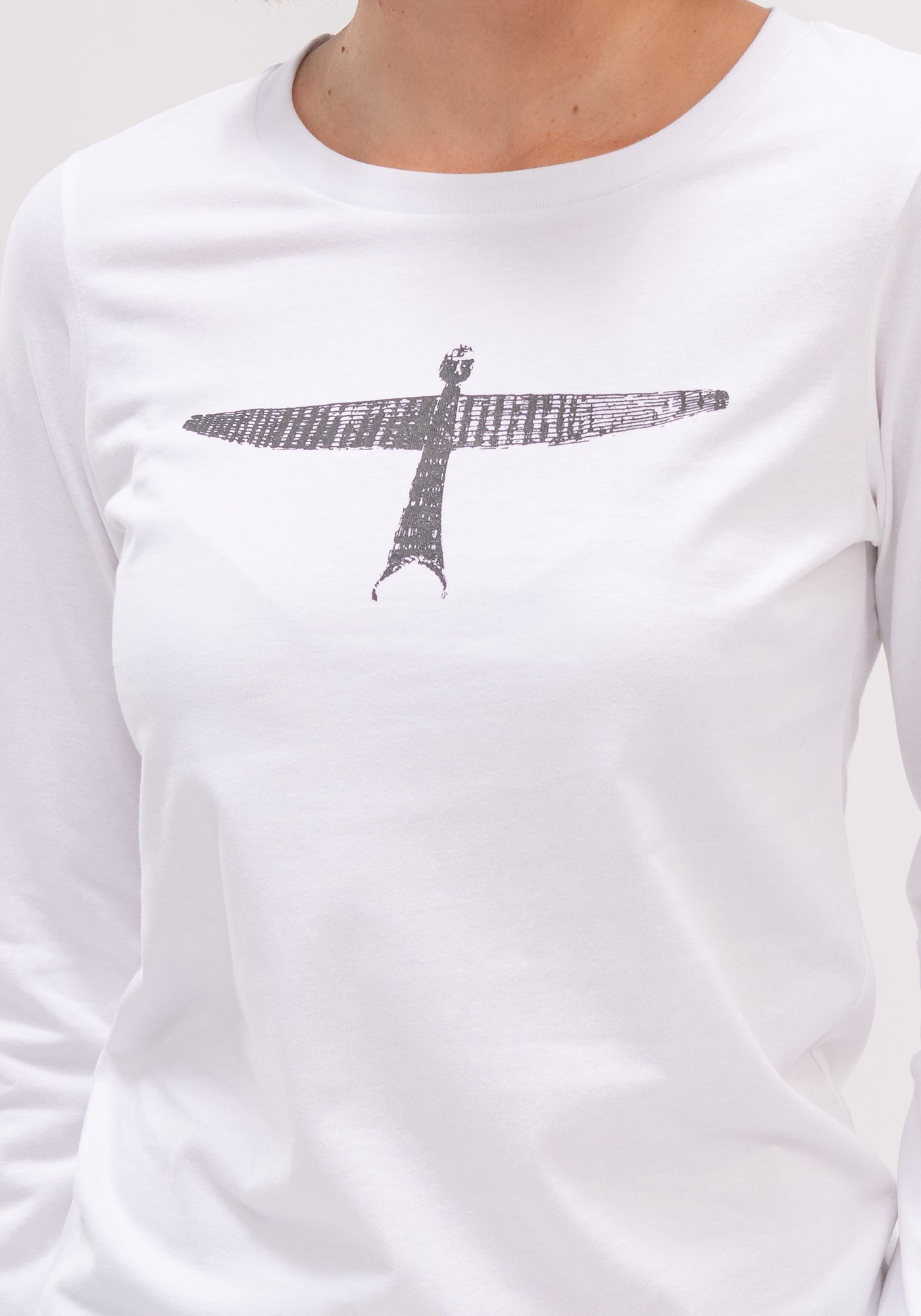 Untouched World Project U Long Sleeve Tee - White/Black