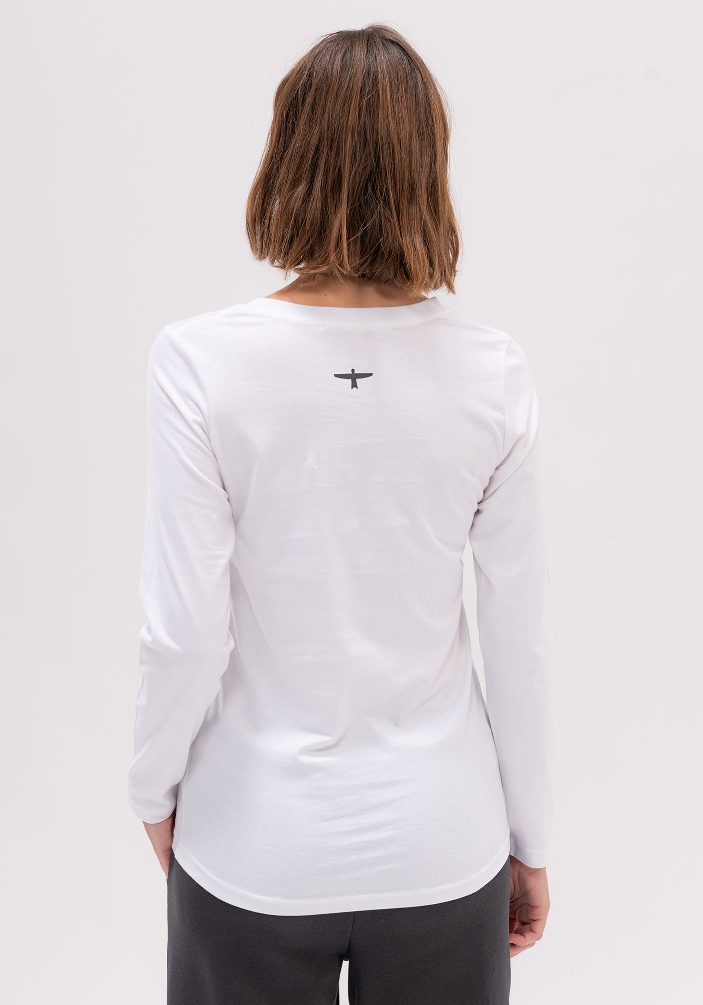 Untouched World Project U Long Sleeve Tee - White/Black