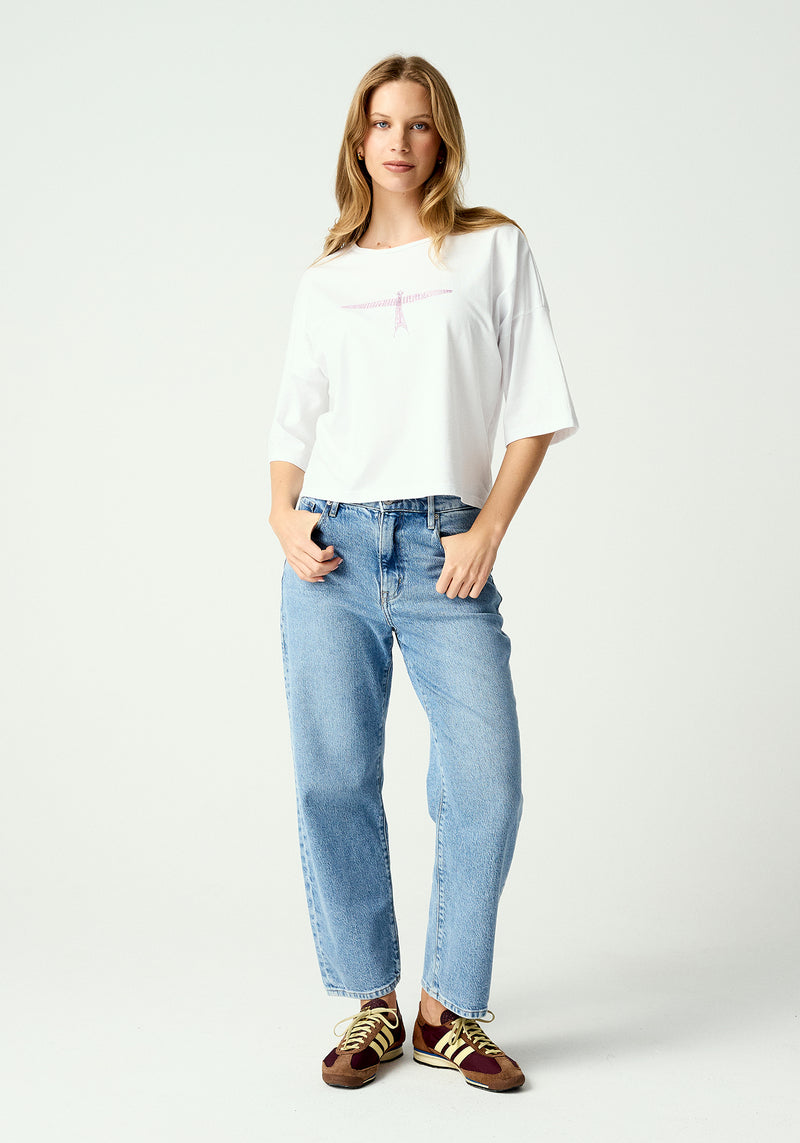 Kite Tee - White/ French Lilac