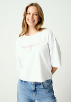 Kite Tee - White/ French Lilac