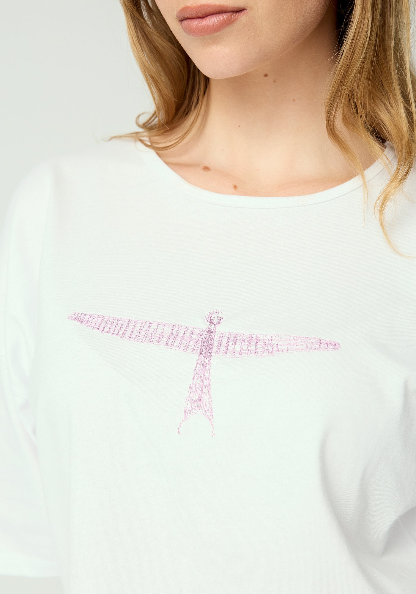 Kite Tee - White/ French Lilac