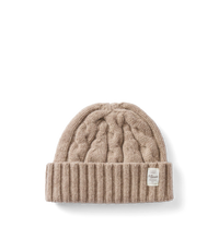 Highland cable wool beanie