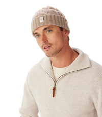 Highland cable wool beanie