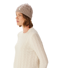 Highland cable wool beanie