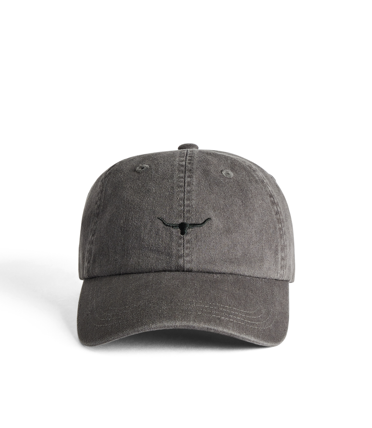 Mini Longhorn twill cap - Charcoal