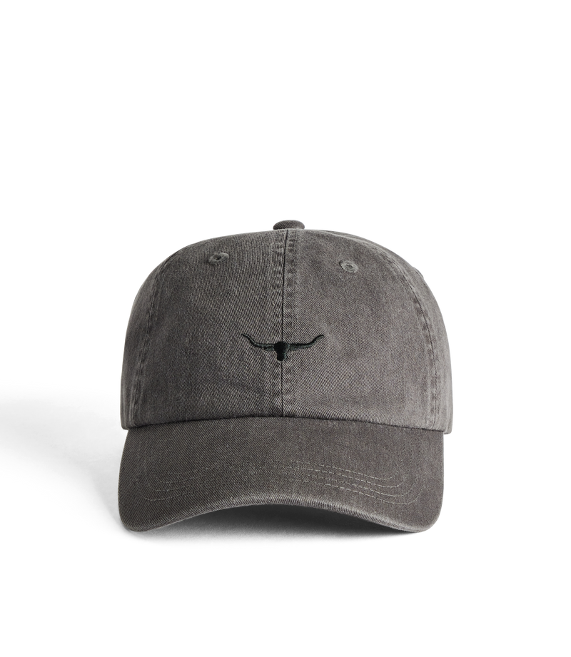 Mini Longhorn twill cap - Charcoal