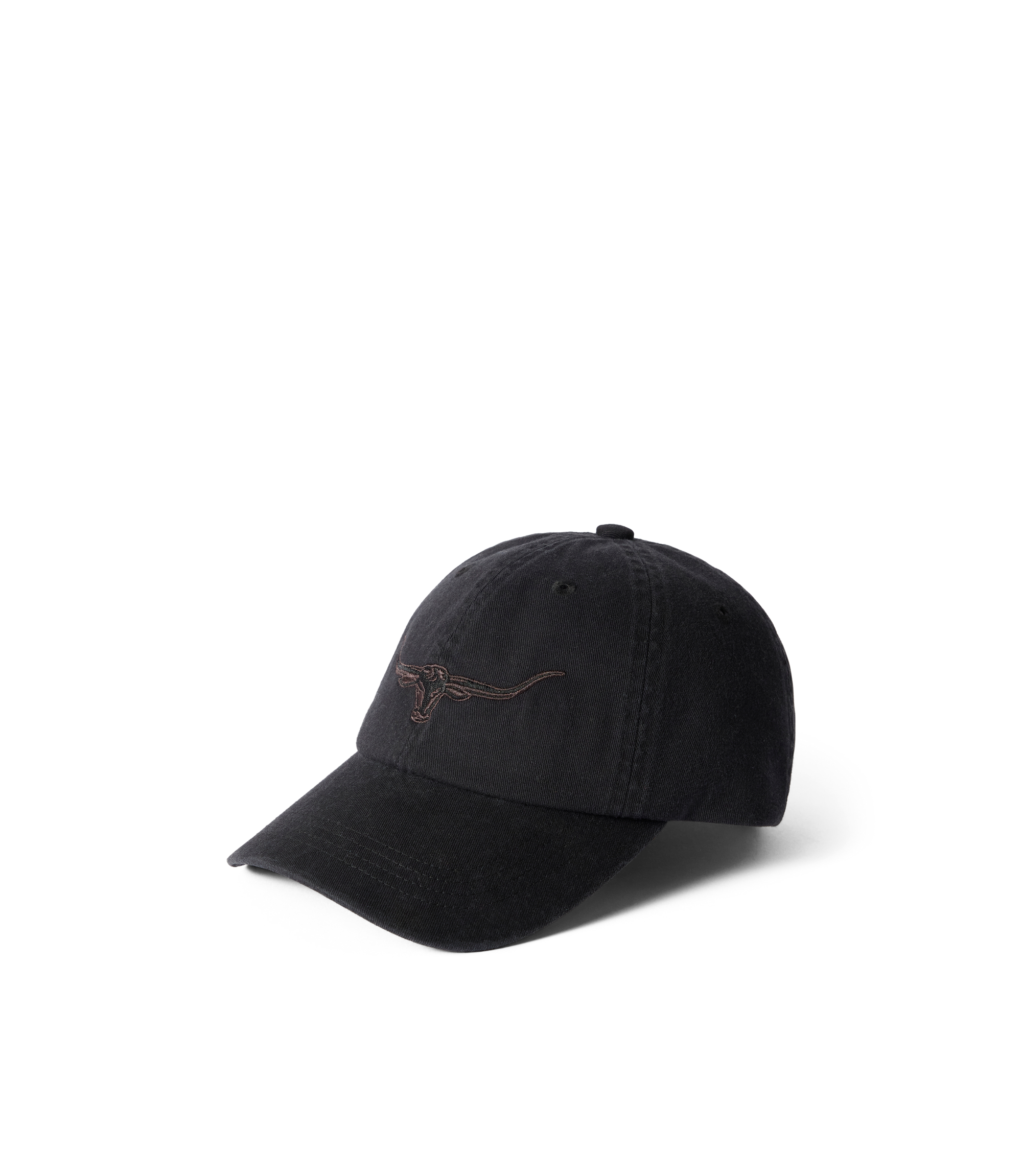 Longhorn Twill Cap - Black Wash