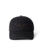 Longhorn Twill Cap - Black Wash