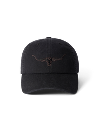 Longhorn Twill Cap - Black Wash