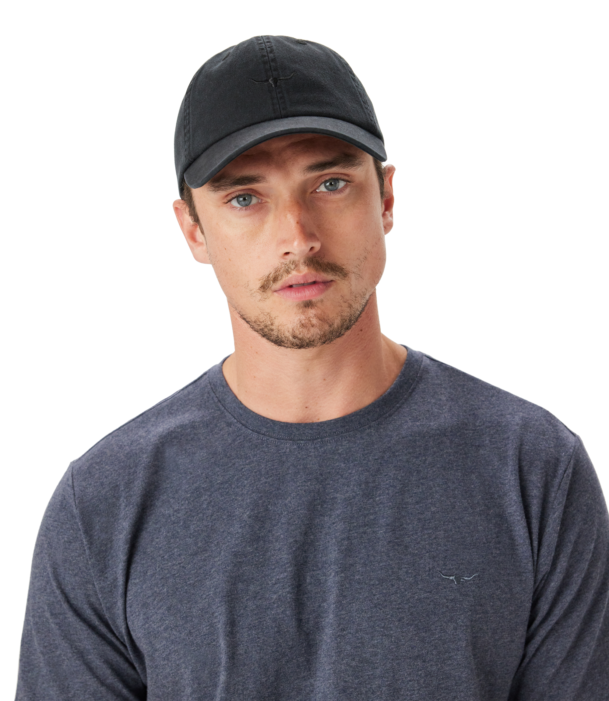 Mini Longhorn Twill Cap - Pewter