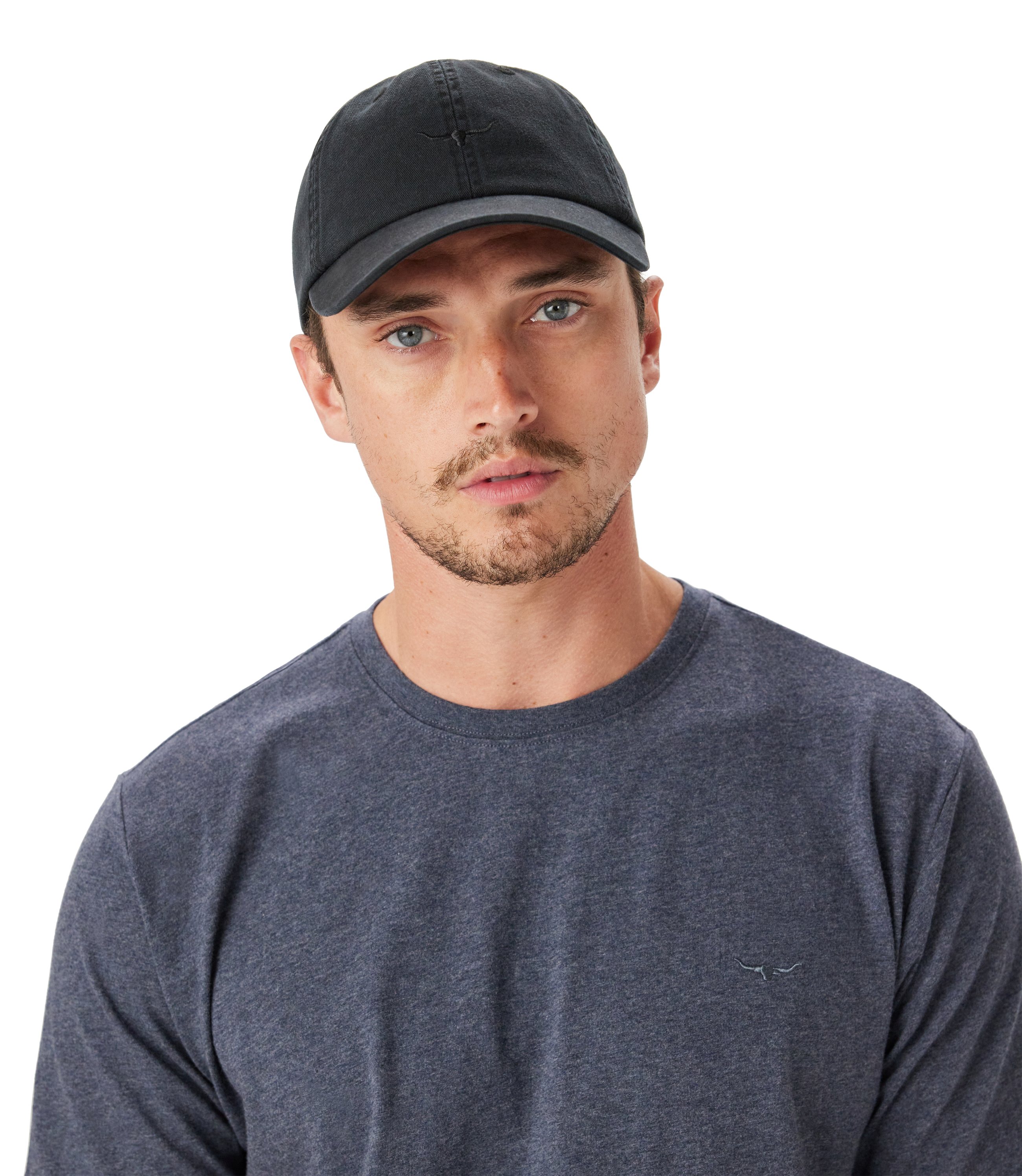 Mini Longhorn Twill Cap - Pewter
