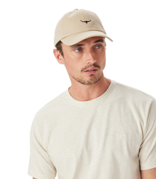 Mini Longhorn Twill Cap - Ecru