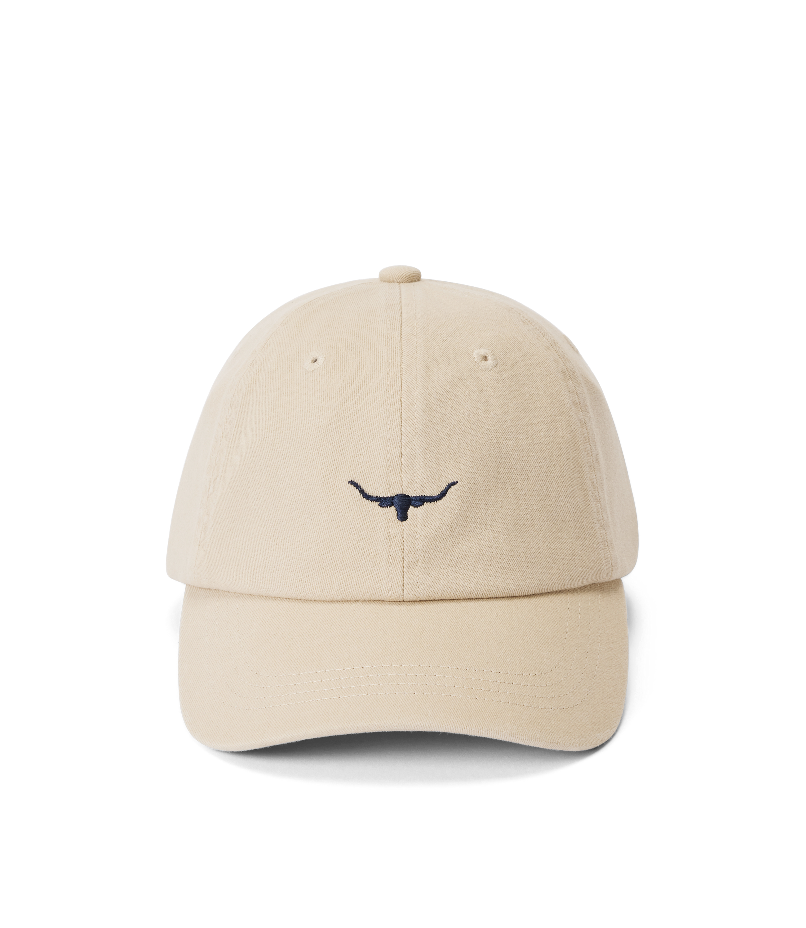 Mini Longhorn Twill Cap - Ecru