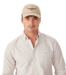 Longhorn Twill Cap - Ecru
