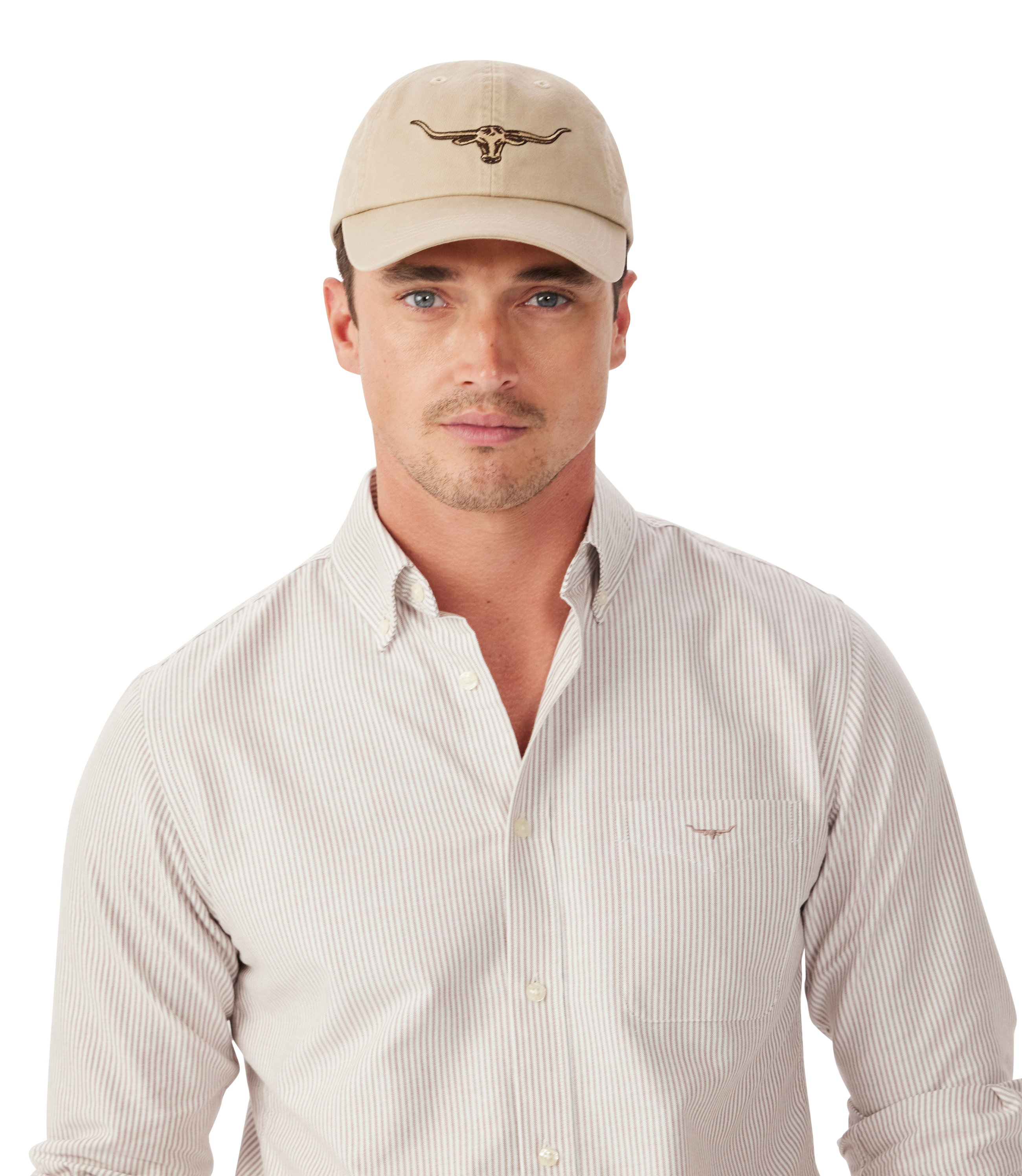 Longhorn Twill Cap - Ecru