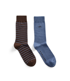 Nelson stripe sock 2-pack