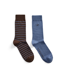Nelson stripe sock 2-pack