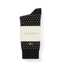 Nelson Polka Dot 2Pkt - Blk/Cream